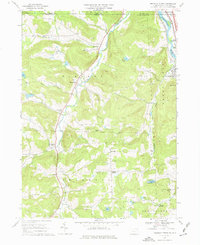 Download a high-resolution, GPS-compatible USGS topo map for Franklin Forks, PA (1976 edition)
