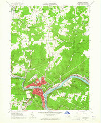 Download a high-resolution, GPS-compatible USGS topo map for Franklin, PA (1964 edition)