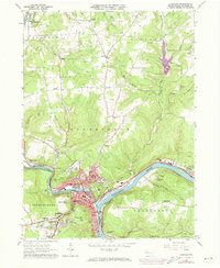 Download a high-resolution, GPS-compatible USGS topo map for Franklin, PA (1973 edition)