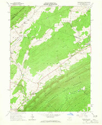 preview thumbnail of historical topo map of Huntingdon County, PA in 1963