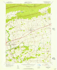Download a high-resolution, GPS-compatible USGS topo map for Fredericksburg, PA (1956 edition)