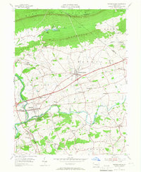 Download a high-resolution, GPS-compatible USGS topo map for Fredericksburg, PA (1967 edition)