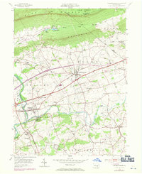 Download a high-resolution, GPS-compatible USGS topo map for Fredericksburg, PA (1971 edition)