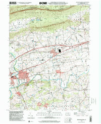 Download a high-resolution, GPS-compatible USGS topo map for Fredericksburg, PA (2001 edition)