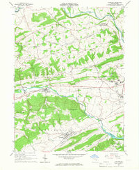 Download a high-resolution, GPS-compatible USGS topo map for Freeburg, PA (1967 edition)