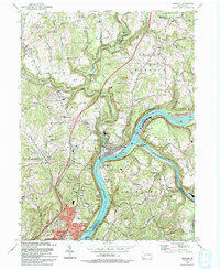 Download a high-resolution, GPS-compatible USGS topo map for Freeport, PA (1993 edition)