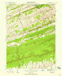 Download a high-resolution, GPS-compatible USGS topo map for Friedensburg, PA (1958 edition)