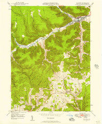 Download a high-resolution, GPS-compatible USGS topo map for Galeton, PA (1958 edition)