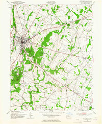 Download a high-resolution, GPS-compatible USGS topo map for Gettysburg, PA (1964 edition)