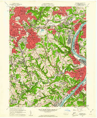 Download a high-resolution, GPS-compatible USGS topo map for Glassport, PA (1961 edition)