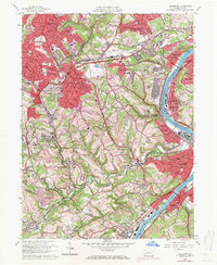 Download a high-resolution, GPS-compatible USGS topo map for Glassport, PA (1971 edition)