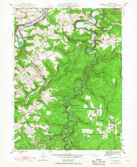preview thumbnail of historical topo map of Clearfield County, PA in 1944