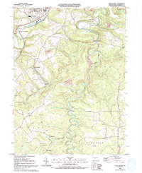 preview thumbnail of historical topo map of Clearfield County, PA in 1993