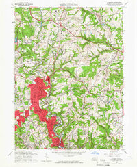 Download a high-resolution, GPS-compatible USGS topo map for Glenshaw, PA (1966 edition)