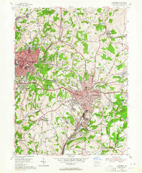 Download a high-resolution, GPS-compatible USGS topo map for Greensburg, PA (1964 edition)