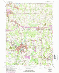 Download a high-resolution, GPS-compatible USGS topo map for Grove City, PA (1989 edition)