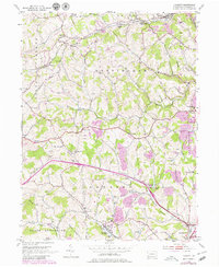 preview thumbnail of historical topo map of Washington County, PA in 1953