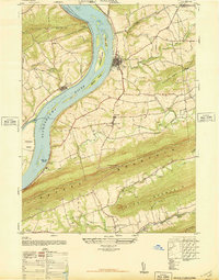 Download a high-resolution, GPS-compatible USGS topo map for Halifax, PA (1947 edition)