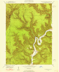 preview thumbnail of historical topo map of Clinton County, PA in 1946