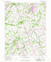 Download a high-resolution, GPS-compatible USGS topo map for Hampton, PA (1969 edition)