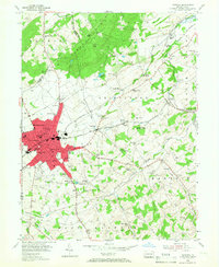 Download a high-resolution, GPS-compatible USGS topo map for Hanover, PA (1967 edition)