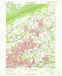 Download a high-resolution, GPS-compatible USGS topo map for Harrisburg East, PA (1972 edition)