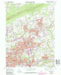Download a high-resolution, GPS-compatible USGS topo map for Harrisburg East, PA (1987 edition)
