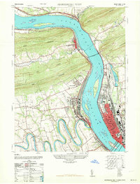 Download a high-resolution, GPS-compatible USGS topo map for Harrisburg West, PA (1963 edition)