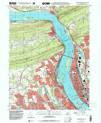 Download a high-resolution, GPS-compatible USGS topo map for Harrisburg West, PA (1999 edition)