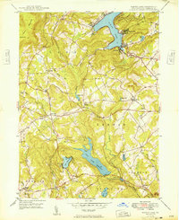 Download a high-resolution, GPS-compatible USGS topo map for Harveys Lake, PA (1949 edition)