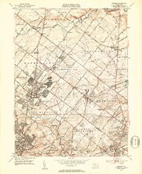 Download a high-resolution, GPS-compatible USGS topo map for Hatboro, PA (1953 edition)