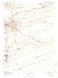 Download a high-resolution, GPS-compatible USGS topo map for Hazleton, PA (1950 edition)