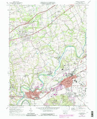 Download a high-resolution, GPS-compatible USGS topo map for Hershey, PA (1990 edition)