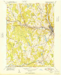 preview thumbnail of historical topo map of Honesdale, PA in 1949