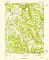 Download a high-resolution, GPS-compatible USGS topo map for Hookstown, PA (1955 edition)