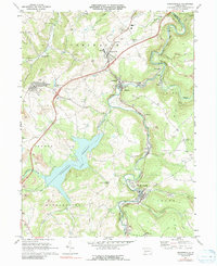 Download a high-resolution, GPS-compatible USGS topo map for Hooversville, PA (1991 edition)