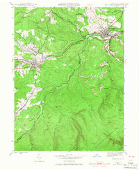 preview thumbnail of historical topo map of Houtzdale, PA in 1944