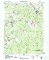 preview thumbnail of historical topo map of Houtzdale, PA in 1993