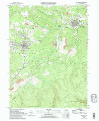 preview thumbnail of historical topo map of Houtzdale, PA in 1993