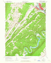 Download a high-resolution, GPS-compatible USGS topo map for Huntingdon, PA (1965 edition)