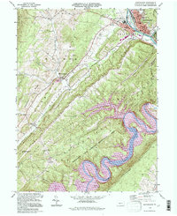Download a high-resolution, GPS-compatible USGS topo map for Huntingdon, PA (1997 edition)