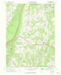 Download a high-resolution, GPS-compatible USGS topo map for Hustontown, PA (1970 edition)