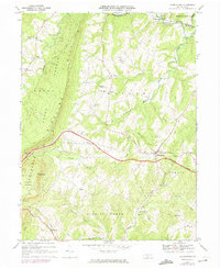 preview thumbnail of historical topo map of Fulton County, PA in 1968