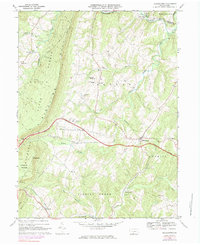 Download a high-resolution, GPS-compatible USGS topo map for Hustontown, PA (1984 edition)