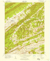 Download a high-resolution, GPS-compatible USGS topo map for Ickesburg, PA (1958 edition)
