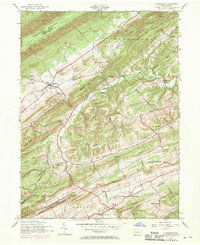 Download a high-resolution, GPS-compatible USGS topo map for Ickesburg, PA (1970 edition)