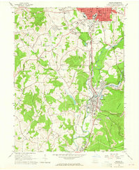Download a high-resolution, GPS-compatible USGS topo map for Indiana, PA (1965 edition)