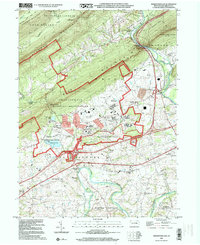 Download a high-resolution, GPS-compatible USGS topo map for Indiantown Gap, PA (2001 edition)