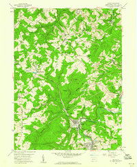 Download a high-resolution, GPS-compatible USGS topo map for Irvona, PA (1960 edition)