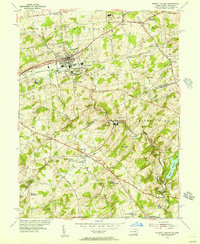 Download a high-resolution, GPS-compatible USGS topo map for Kennett Square, PA (1956 edition)